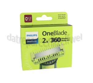 Foto van Philips Scheerblad OneBlade 4D Face 2x OneBlade 