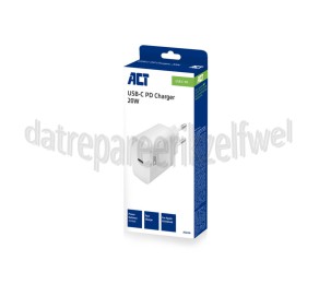Foto van ACT USB Oplader Compacte USB-C lader 20W Power Delivery 