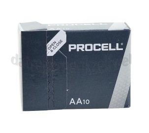 Foto van Duracell Batterij Industrial alkaline Multipack Procell AA Mignon MN1500 LR6 
