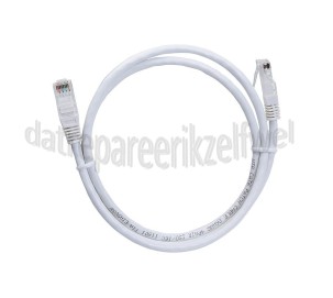 Foto van UTP/Netwerk kabel UTP CAT6 Netwerkkabel, RJ45- RJ45 Male 1 Meter wit 