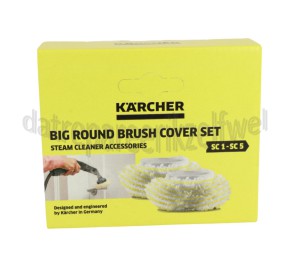 Foto van Karcher Doekenset Microvezelhoezen grote ronde borstel SC1, SC2, SC3, SC4, SC5 