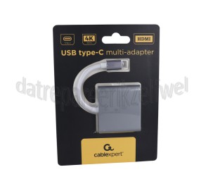 Foto van USB Kabel Verloopkabel USB C male - HDMI/USBC/USB3.0 female, 15cm Universeel USB Type C 