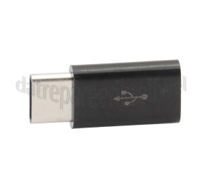 Foto van Adapter Adapter USB C male naar Micro usb female, zwart Universeel USB Type C 