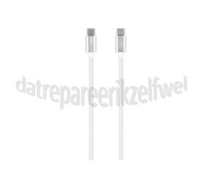 Foto van USB Kabel wit, magnetisch, 100 cm USB Type C + Type C 