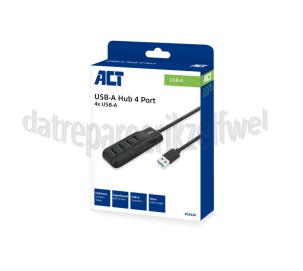 Foto van ACT Hub USB-A hub 3.0 4 poorts USB-A 