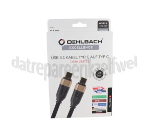 Foto van Oehlbach Computer Data Link CC kabel USB-C 3.1, 1 meter 