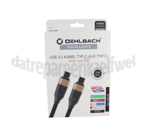 Foto van Oehlbach Computer Data Link CC kabel USB-C 3.1, 3 meter 
