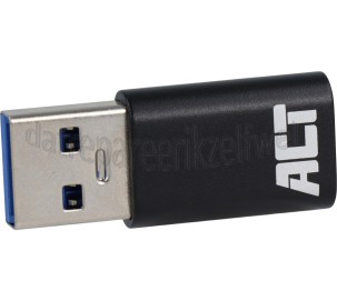 Foto van ACT Adapter USB-A male naar USB-C female USB 3.2 Gen1, 5Gbps 
