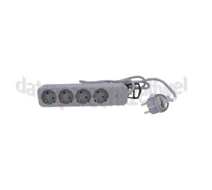 Foto van Q-Link Tafelcontactdoos 4x randaarde 4-voudig met schakelaar 