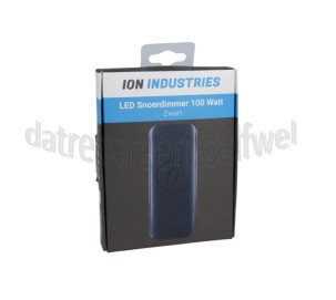 Foto van ION Industries Snoerdimmer 100 watt, zwart LED 