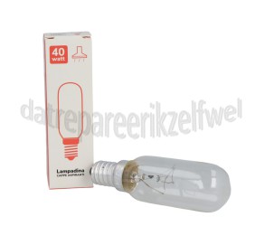 Foto van Gloeilamp 230V 40W E14 Voor wasemkap 