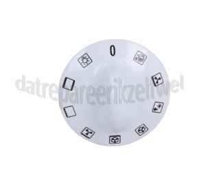 Foto van Gorenje Knop Draaiknop, wit EC775W, K776W 