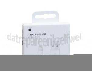 Foto van Apple Lightning cable USB kabel naar Lightning, wit, 1 meter Apple 8-pin Lightning connector 
