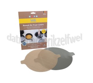 Foto van NoStik Beschermer Air Fryer Bak- & Beschermfolie, rond, 2 stuks 