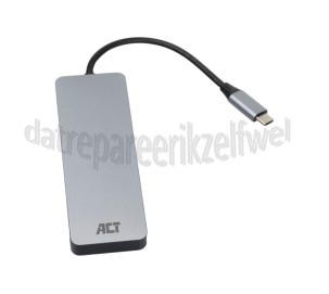 Foto van ACT Adapter USB-C Hub 3 port met cardreader USB 3.2 Gen1 