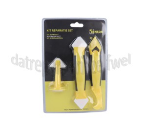 Foto van Benson Reparatieset Kit, 3 Delig Siliconen, latex en acryl kit 