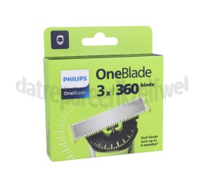 Foto van Philips Scheerblad OneBlade 360, 3 Pak OneBlade 