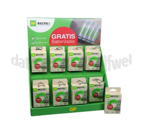 Foto van GP Display Promo, Gratis Lader 8x AA, 8x AAA 