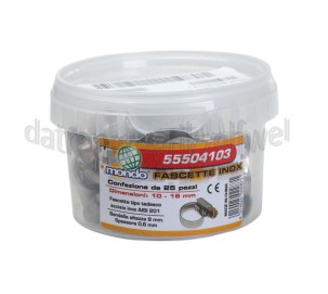 Foto van Slangklem 10-16 mm -RVS- 
