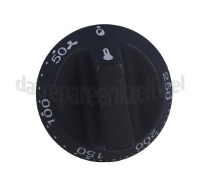 Foto van Smeg Knop Temperatuur, zwart ALFA43, ALFA145 