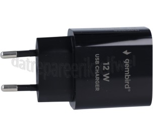 Foto van Gembird USB power adapter 5.0V / 2.4A (Max 12.0W) USB-A, 1 poort 