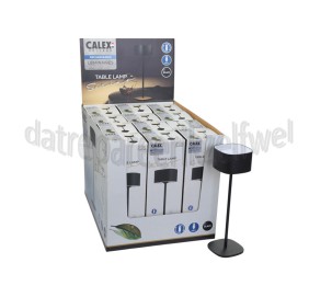 Foto van Calex Display Tafellamp Display, 12 stuks, Zwart SMD 2W 90LM 2700K Dimbaar 