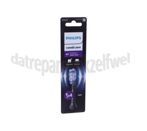 Foto van Philips Tandenborstelset G3 Premium Gum Care opzetborstels, 4 stuks, zwart Sonicare 