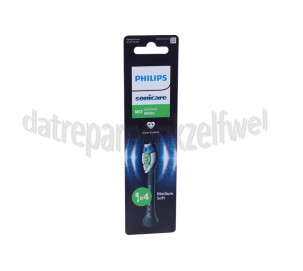 Foto van Philips Tandenborstelset Optimal White opzetborstels, 4 stuks, zwart Sonicare 