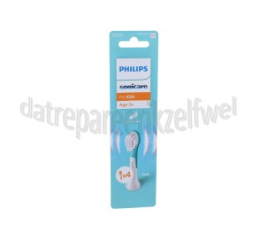 Foto van Philips Tandenborstelset Sonicare For Kids opzetborstels small, 4 stuks, wit Sonicare For Kids 
