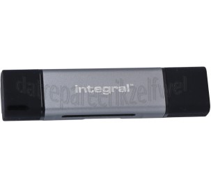 Foto van Integral Cardreader SD en microSD kaartlezer Dual interface USB 3.1 