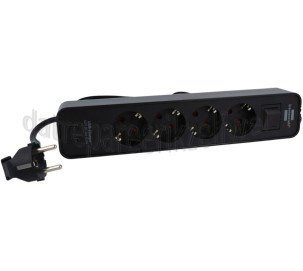Foto van Brennenstuhl Tafelcontactdoos Ecolor Zwart 1,5 meter 3x1,5 4-voudig, max. 3500W, 2 USB-C 