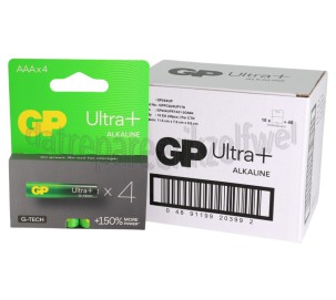 Foto van GP Batterij AAA LR03 1,5V Potlood Ultra Plus Alkaline 