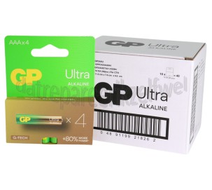 Foto van GP Batterij AAA LR03 1,5V Potlood Ultra Alkaline 