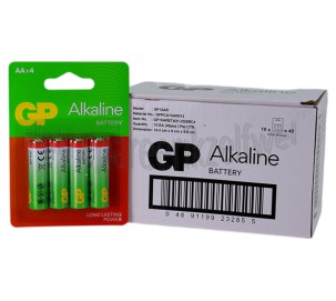 Foto van GP Batterij AA LR06 1,5V, 4 stuks Penlite Alkaline 