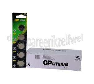 Foto van GP Batterij Knoopcel CR2032 3V DL2032 Lithium 