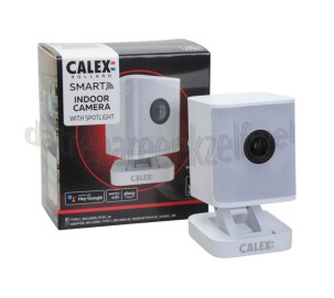 Foto van Calex Beveiligingscamera Smart Indoor Cube Camera Wit, 4MP, Full HD 