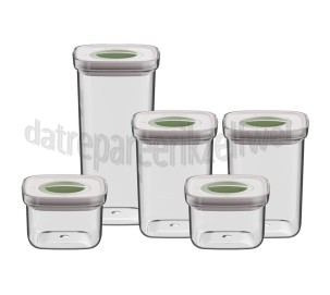 Foto van BergHOFF Bewaarbus Smart Seal Voedselcontainerset 5-Delig Diepvries, Vaatwasser 