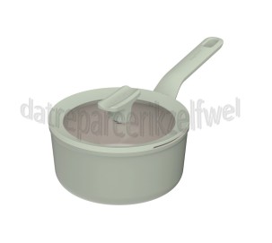 Foto van BergHOFF Pan LEO RECYCLED Steelpan Antikleef Balance Sage 18cm 