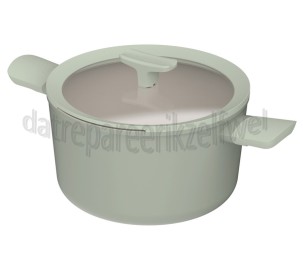 Foto van BergHOFF Pan LEO RECYCLED Kookpan Antikleef Balance Sage 24cm - 14,0cm hoog 
