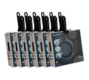 Foto van BergHOFF Set Helix Braadpannenset, Antikleef 20, 24 en 28cm Inductie, Halogeen, Vitrokeramisch, Gas 