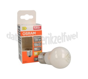 Foto van Osram Ledlamp LED Star Classic P25 Mat 1,8W E27 250lm 2700K 