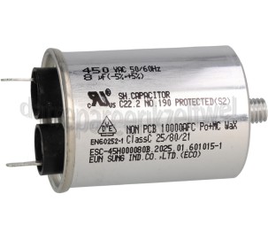 Foto van Samsung Condensator Aanloopcondensator 8uF DV80F5EBHGW/EN, DV91H8000HW/EN, SDC14719, SDC3D809 