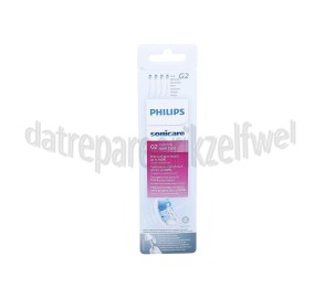Foto van Philips Tandenborstelset G2 Optimal Gum Care opzetborstels, 4 stuks Sonicare 