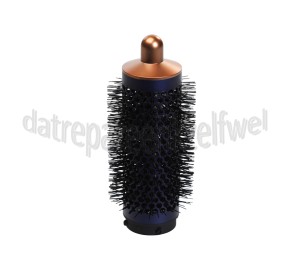 Foto van Dyson Borstel Airwrap Volumising Brush, Bright Copper/Dark Blue HS01 Airwrap 