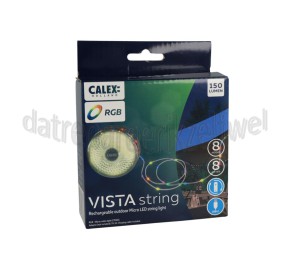 Foto van Calex Ledlamp Lichtsnoer 8M - Oplaadbaar - RGB 180 Lumen, IPX4, RGB, 2700K 