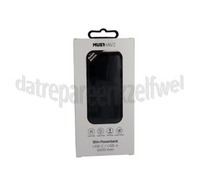 Foto van Musthavz Powerbank Zwart, 10W 5000 mAh 