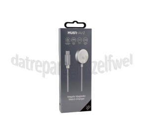 Foto van Musthavz Oplader MagAir, draadloos USB-C connector, Apple Watch 