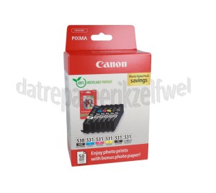 Foto van Canon Inktcartridge PGI 530/ CLI 531 Zwart, Cyaan, Magenta, Geel, Grijs Pixma TS8552, TS8750, TS8551, TS8751, TS8550 