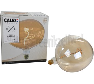Foto van Calex Ledlamp LED XXL Cobble Gold E27 4W 190Lm 1800K Dimbaar 