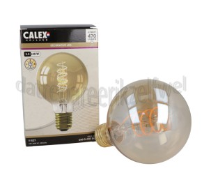 Foto van Calex Ledlamp Globe Flex Filament G80 Gold E27 5,5W 470 Lumen 2100K 